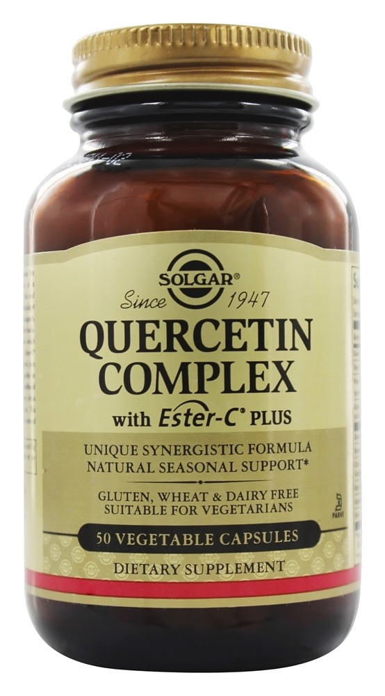 Solgar - Quercetin Complex with Ester C Plus - 50 Vegetarian Capsules