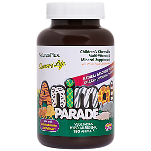 Animal Parade Multivitamin for Kid's - Cherry, Orange & Grape (180 Chewable Tablets)