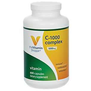 Vitamin C-1000 Complex - Immune, Antioxidant & Cardiovascular Health Support - 1,000 MG (600 Capsules)