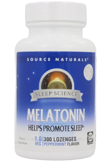 Source Naturals - Melatonin Sublingual Peppermint 1 mg. - 300 Tablets