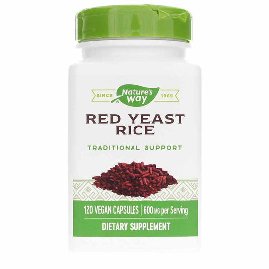 Natures Way Red Yeast Rice 600 Mg 120 Veg Capsules
