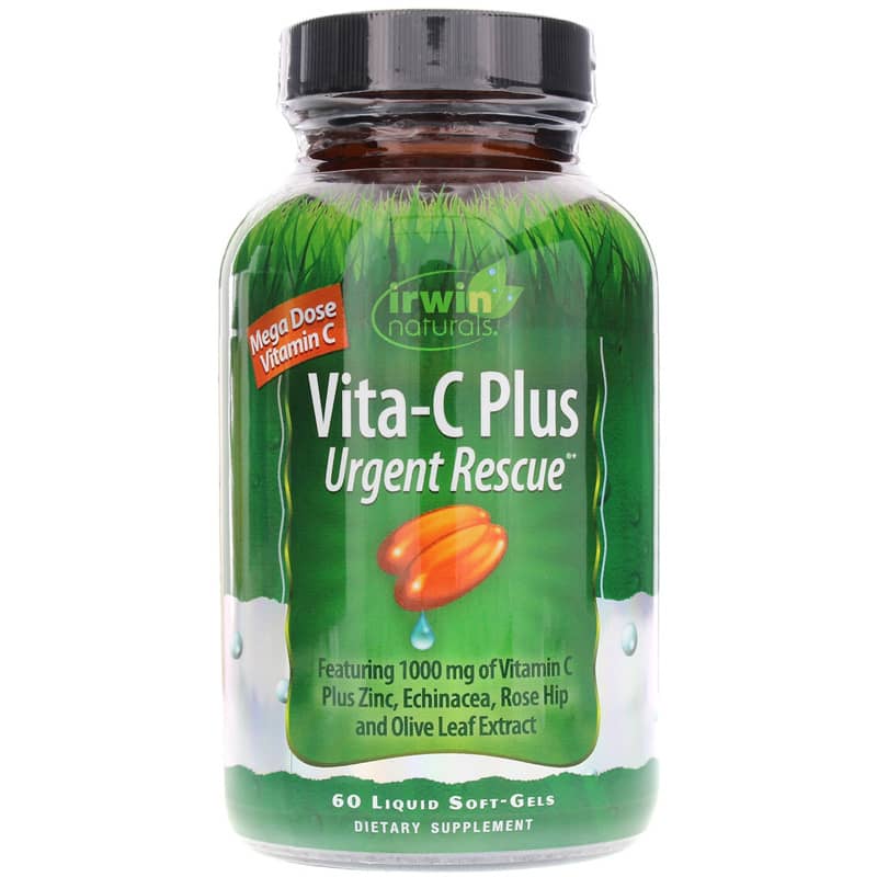 Irwin Naturals Vita-C Plus Urgent Rescue 60 Liquid Softgels
