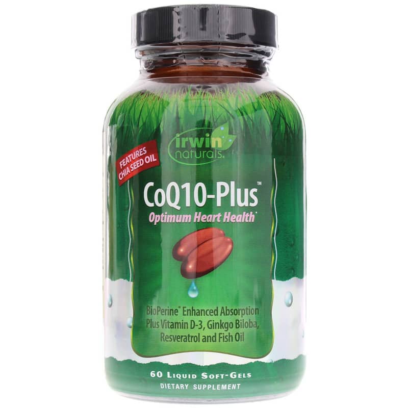Irwin Naturals CoQ10-Plus 60 Liquid Softgels