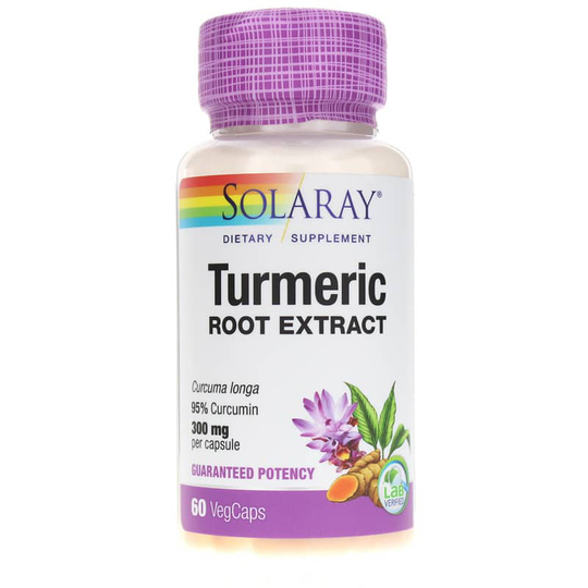 Solaray Turmeric Root Extract 300 Mg 60 Veg Capsules