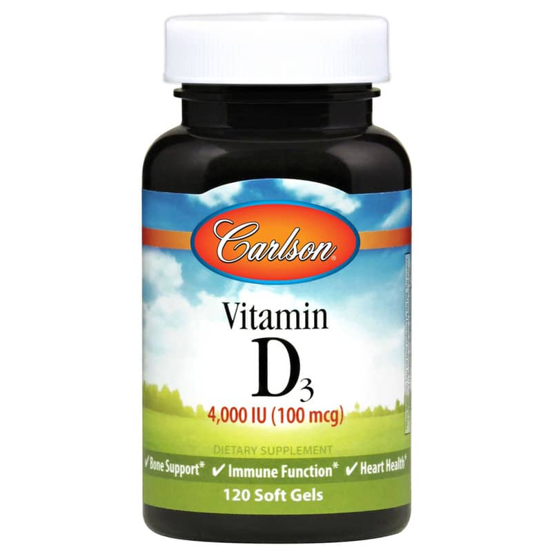 Carlson Labs Vitamin D3 4,000 IU 120 Softgels