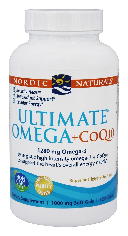 Nordic Naturals - Ultimate Omega CoQ10 1280 mg. - 120 Softgels