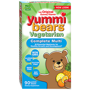 Yummi Bears Multivitamin for Kid's - Vegetarian - Mixed Fruit (90 Gummies)
