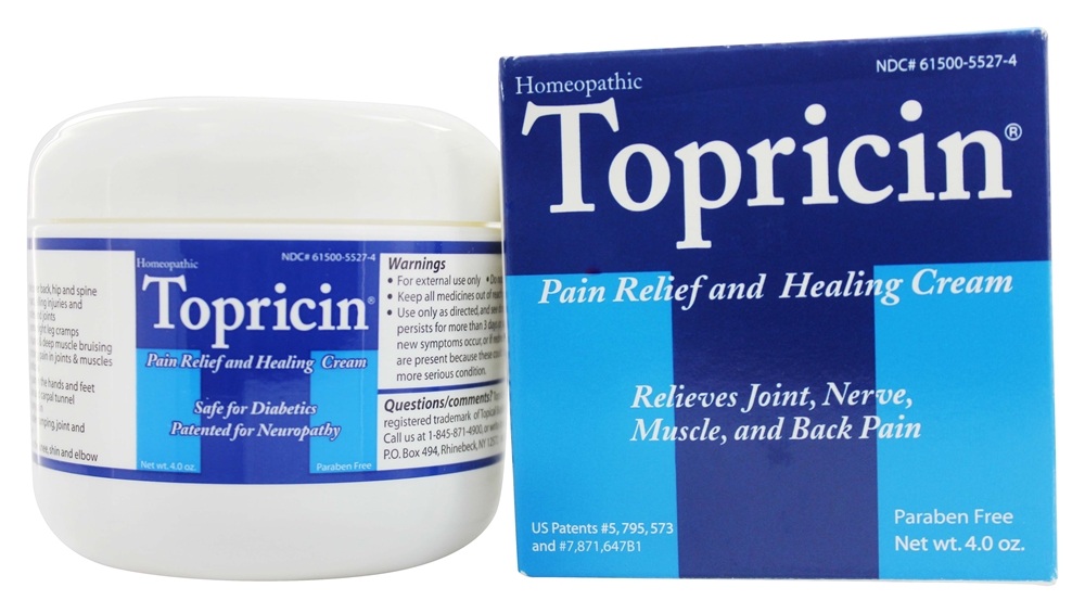 Topical BioMedics - Topricin Anti-Inflammatory Pain Relief and Healing Cream - 4 oz.
