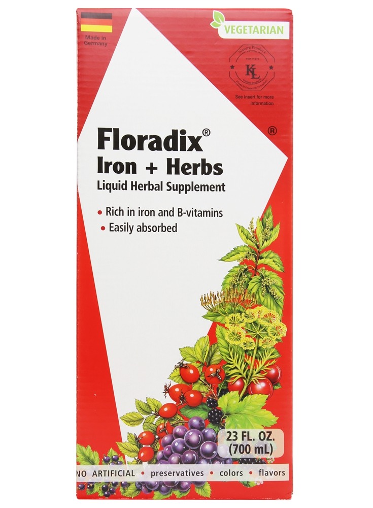 Gaia Herbs - Floradix Iron Herbs Liquid - 23 fl. oz.