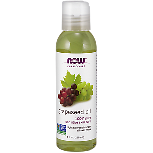 100% Pure Grapeseed Oil - Sensitive Skin Care Moisturizer for All Skin Types (4 Fluid Ounces)