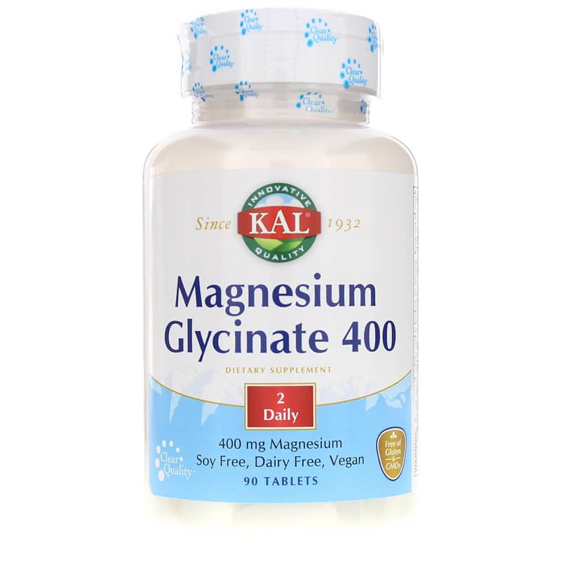 Kal Magnesium Glycinate 400 Tablets 90 Tablets