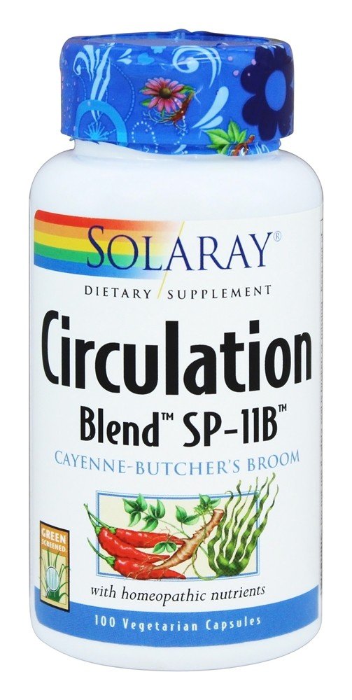 Solaray - Circulation Blend SP-11B - 100 Vegetarian Capsules