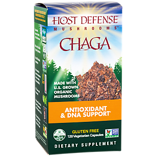 Chaga - Antioxidant & DNA Support with Organic Mushrooms (120 Vegetarian Capsules)