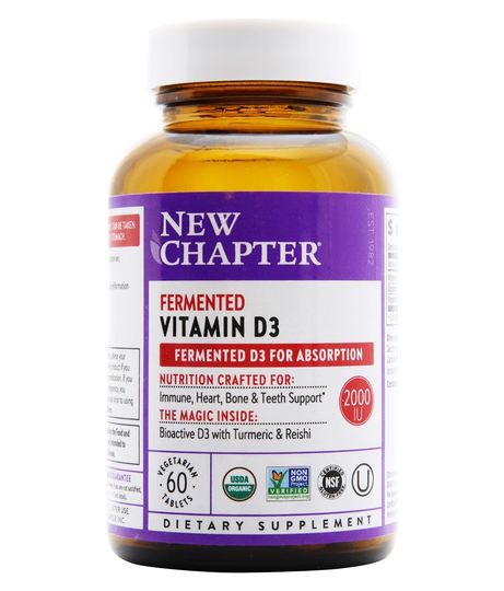 New Chapter - Fermented Vitamin D3 2000 IU - 60 Vegetarian Tablets