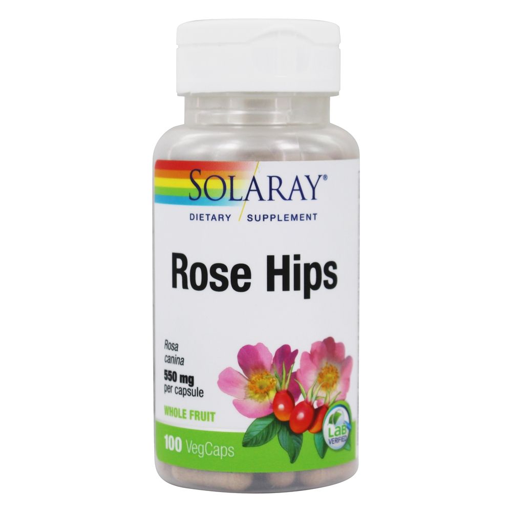Solaray - Rose Hips 550 mg. - 100 Capsules