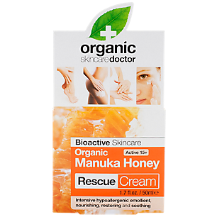 Organic Manuka Honey Rescue Cream - Bioactive Skincare (1.7 Fluid Ounces)