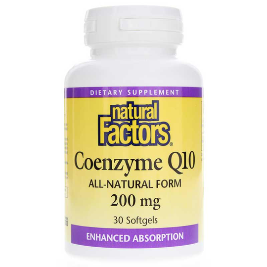 Natural Factors Coenzyme Q10 200 Mg 30 Softgels
