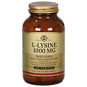 L-Lysine - Free Form - 1,000 MG (100 Tablets)