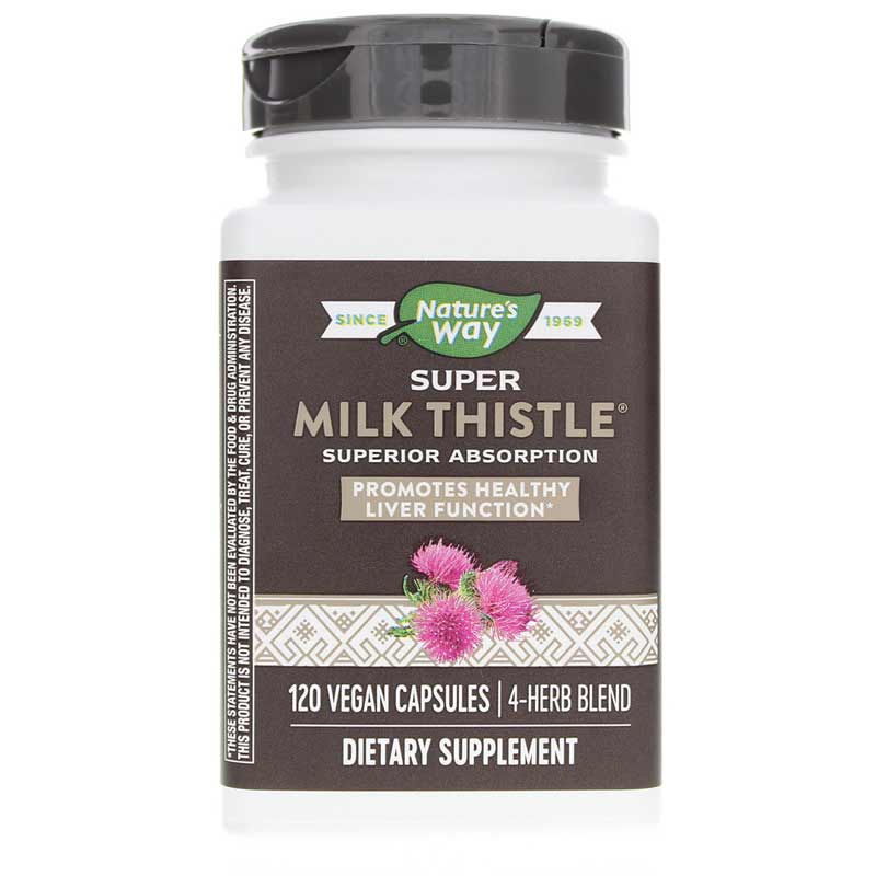 Natures Way Super Milk Thistle 120 Veg Capsules