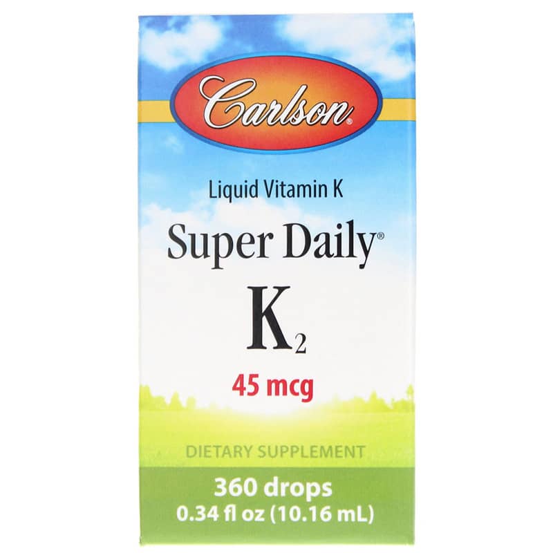 Carlson Labs Super Daily K2 45 Mcg 360 Drops