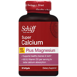 Super Calcium + Magnesium with 800 IU of Vitamin D3 (90 Softgels)