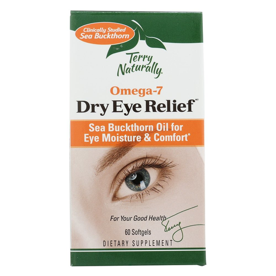 EuroPharma - Terry Naturally Omega7 Eye Relief with SBA 24 - 60 Vegetarian Softgels