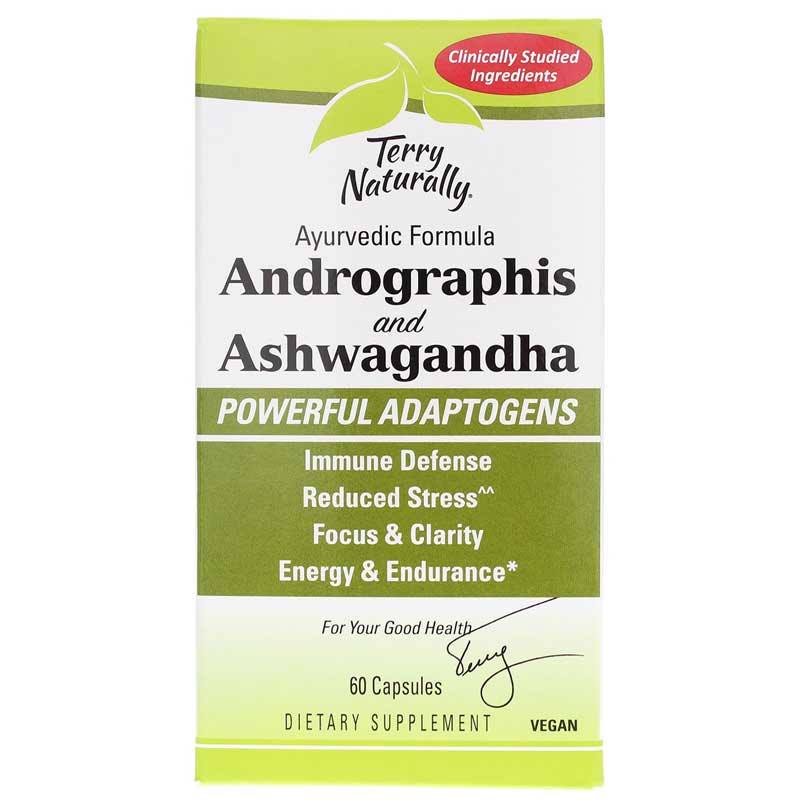 Terry Naturally Andrographis and Ashwagandha 60 Capsules