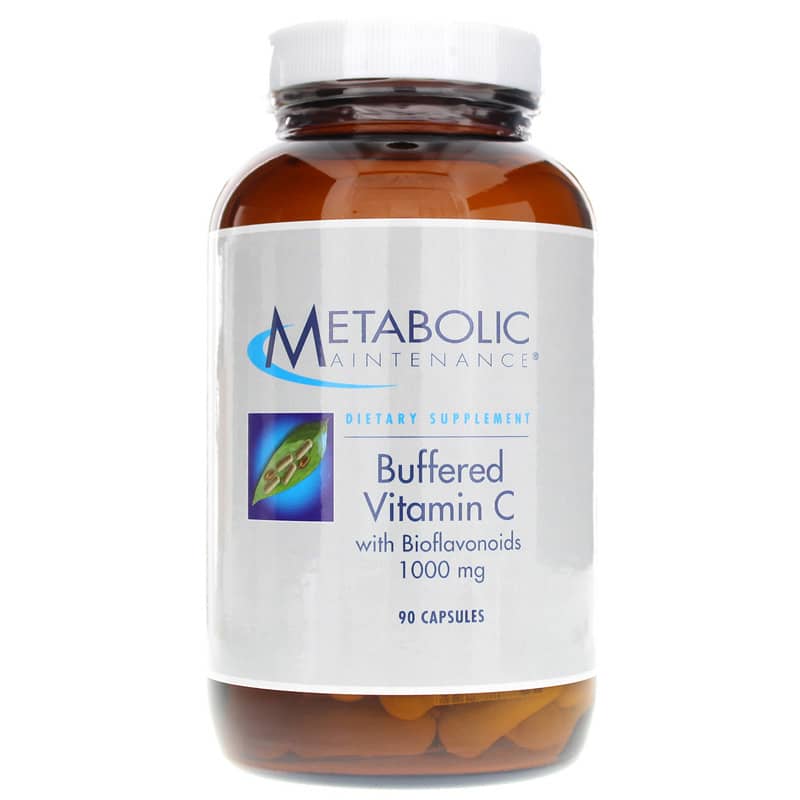 Metabolic Maintenance Vitamin C Buffered with Bioflavonoids 1,000 Mg 90 Capsules