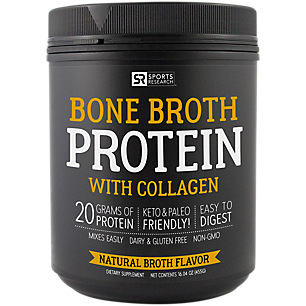 Bone Broth Protein with Collagen - Natural Broth (20 Servings)
