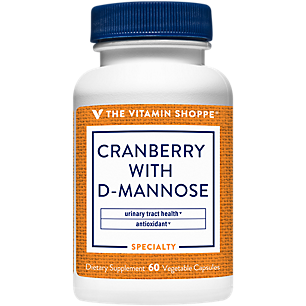 Cranberry with D-Mannose - Antioxidant Support for Urinary Tract Health (60 Vegetarian Capsules)