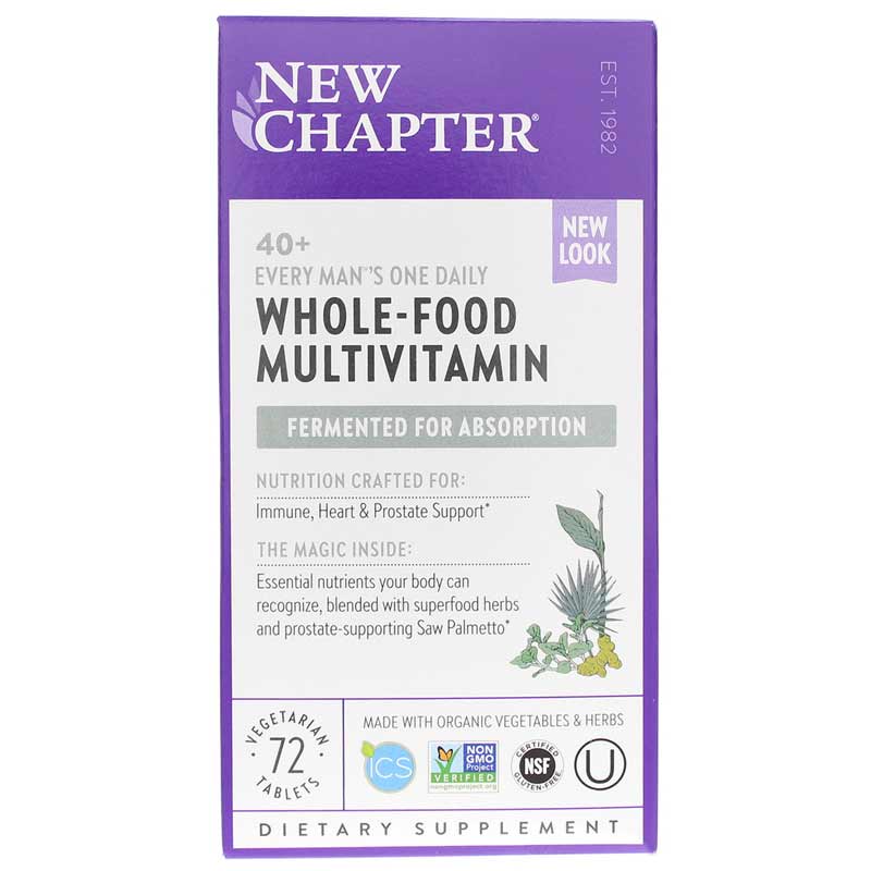 New Chapter Every Mans One Daily Multi 40+ 72 Tablets