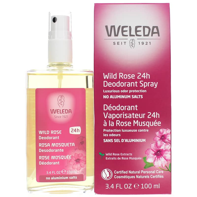 Weleda Wild Rose Deodorant Spray 3.4 Oz