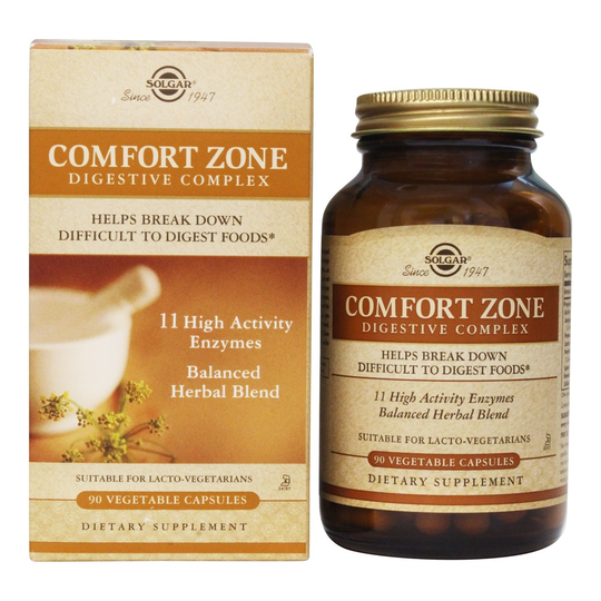 Solgar - Comfort Zone Digestive Complex - 90 Vegetable Capsule(s)
