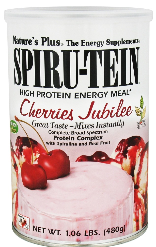Natures Plus - Spiru-Tein High Protein Energy Meal Cherries Jubilee - 1.05 lbs.