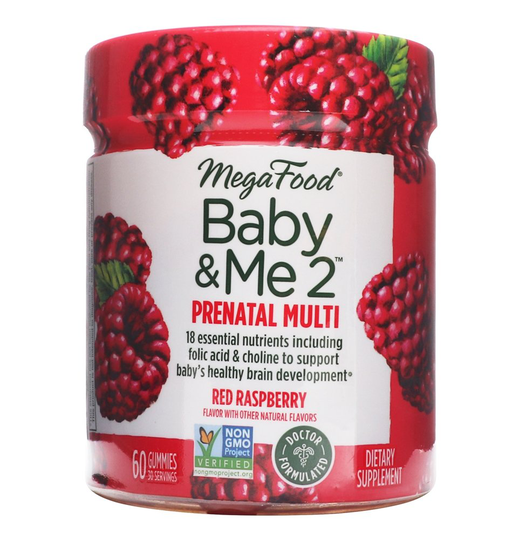 MegaFood - Baby & Me 2 Prenatal Multi Red Raspberry - 60 Gummies