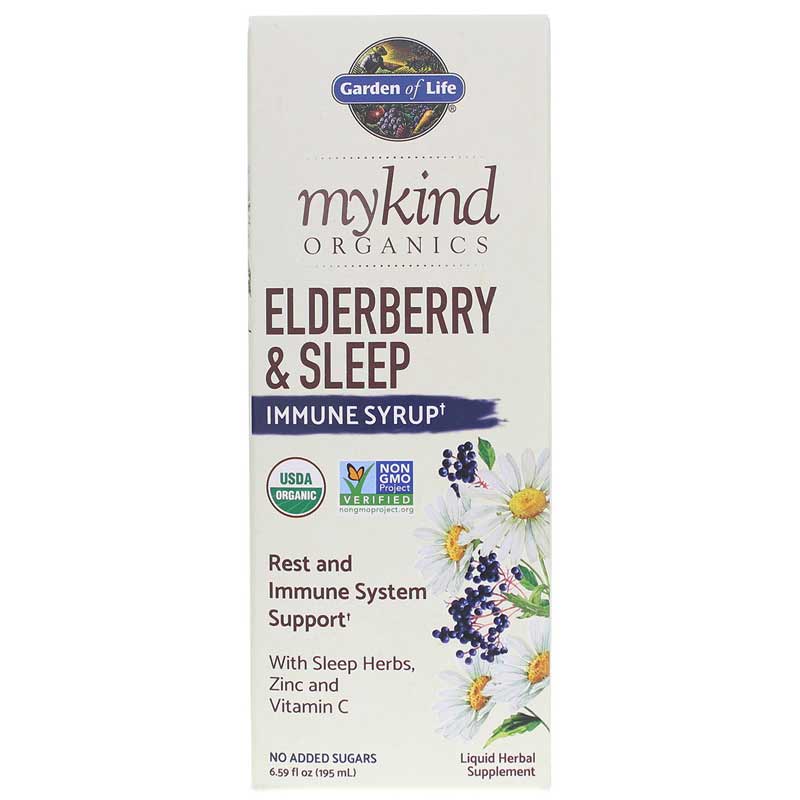 Garden of Life mykind Organics Elderberry & Sleep Immune Syrup 6.59 Oz