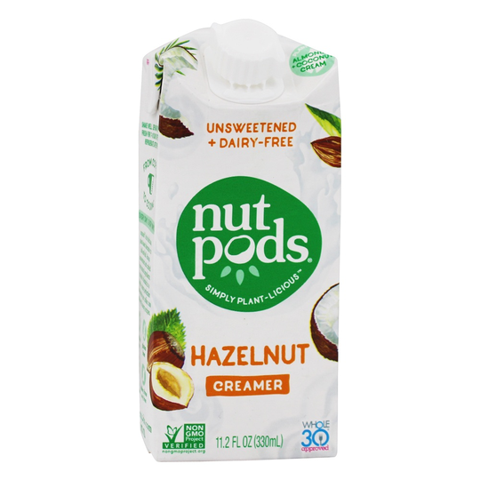 nutpods - Unsweetened Dairy-Free Creamer Hazelnut - 11.2 oz.