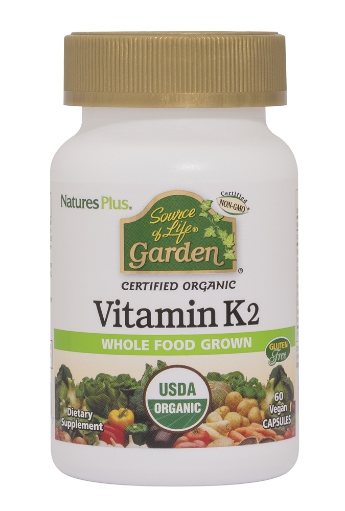 Natures Plus - Source Of Life Garden Organic Vitamin K2 - 60 Vegan Capsules