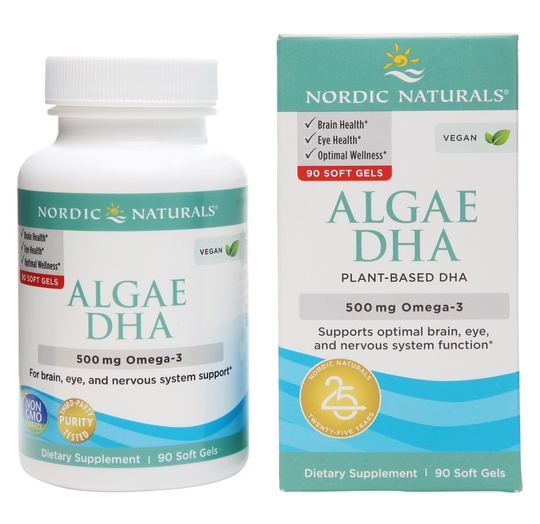 Nordic Naturals - Algae DHA Plant-Based Omega-3 500 mg. - 90 Softgels