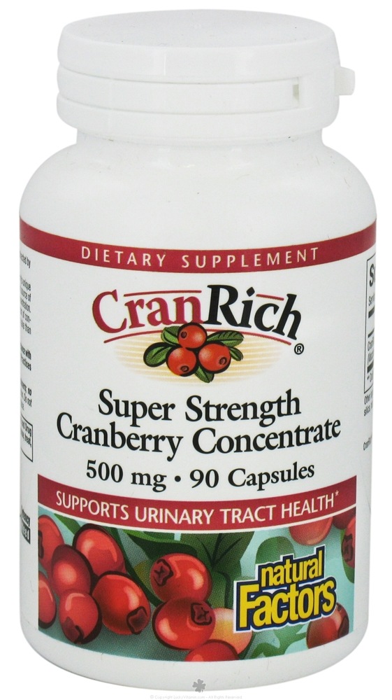 Natural Factors - CranRich Super Strength Cranberry Concentrate 500 mg. - 90 Capsules