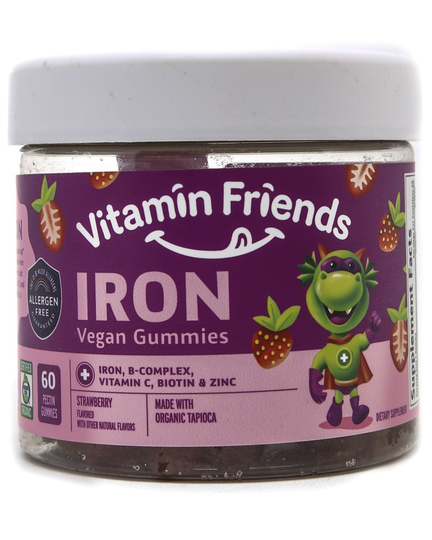 Vitamin Friends - Iron Kids Vegan Gummies Strawberry - 60 Gummies