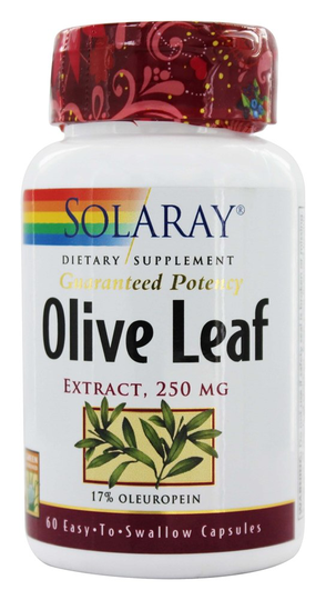 Solaray - Guaranteed Potency Olive Leaf Extract 250 mg. - 60 Capsules
