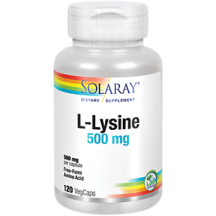L-Lysine - Free Form Amino Acid - 500 MG (120 Capsules)