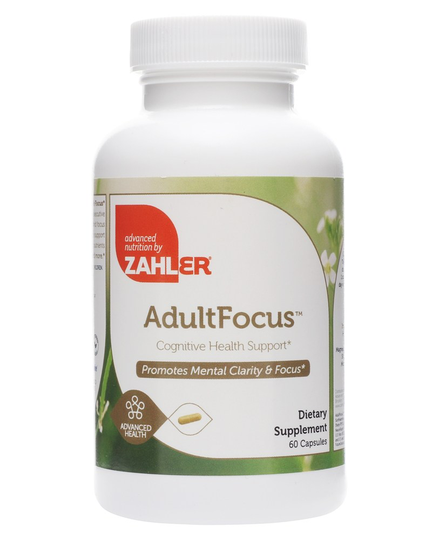 Zahler - AdultFocus Cognitive Health Support - 60 Capsules