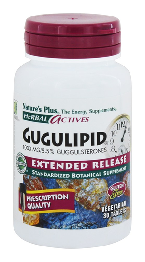 Natures Plus - Herbal Actives Extended Release Gugulipid 1000 mg. - 30 Tablets