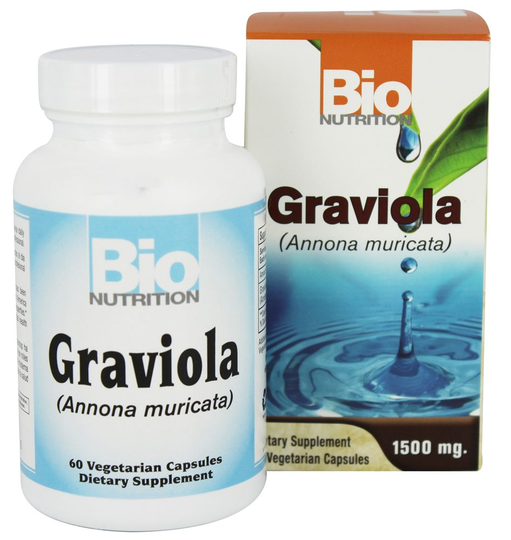 Bio Nutrition - Graviola (Annona muricata) 1500 mg. - 60 Vegetarian Capsules