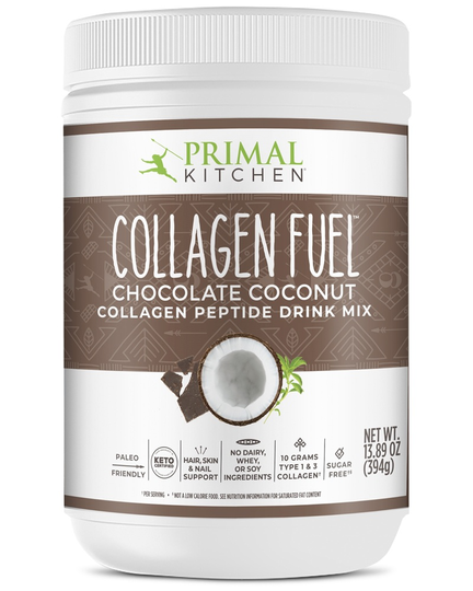 Primal Kitchen - Collagen Fuel Collagen Peptide Drink Mix Powder Chocolate Coconut - 13.89 oz.