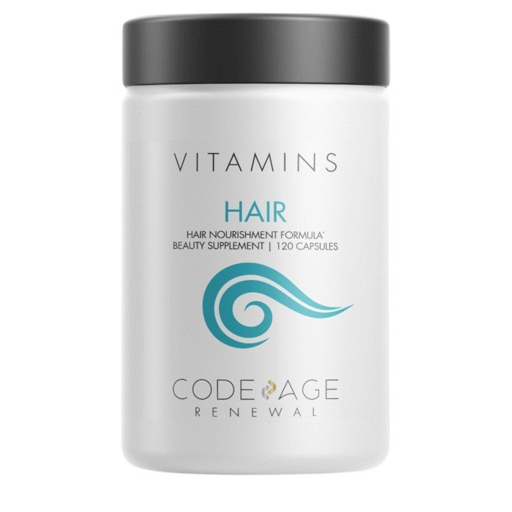 Codeage - Hair Vitamins Biotin Keratin Supplement Collagen Vitamin A B12 C D3 & E - 120 Capsules