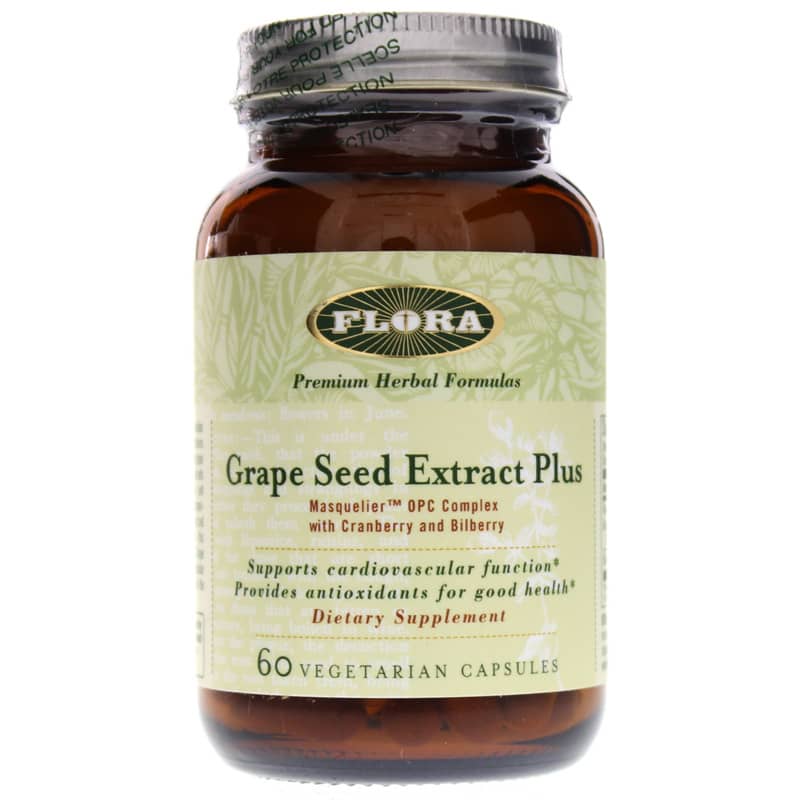 Flora Grape Seed Extract Plus 60 Veg Capsules