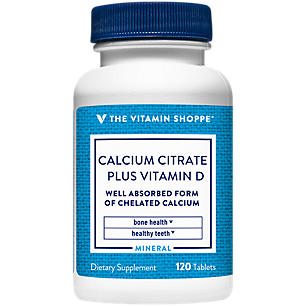 Calcium Citrate + Vitamin D - Bone & Teeth Health (120 Tablets)